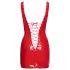 Black Level - Mini vestido de laca com cordões (vermelho) - 2XL