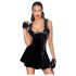 Noir - vestido mini franzido (preto)