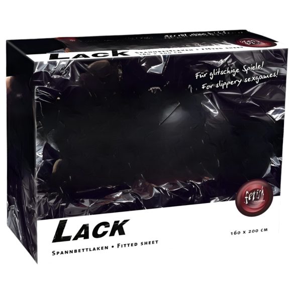 Lençol envernizado com elástico - 160x200cm (preto)