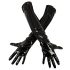 Black Level - luvas brilhantes de látex (preto) - XL