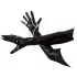 Black Level - luva longa vinil preto - M