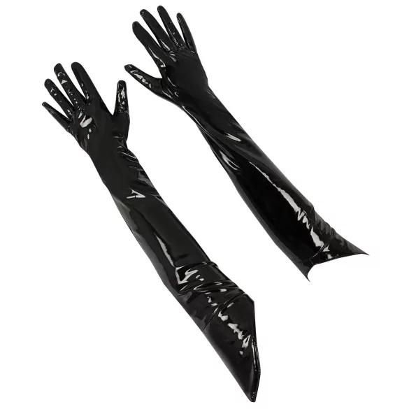 Black Level - luva longa vinil preto - M