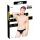 Black Level - tanga masculino clássico em látex (preto) - L