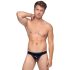 Black Level - tanga masculino clássico em látex (preto) - L