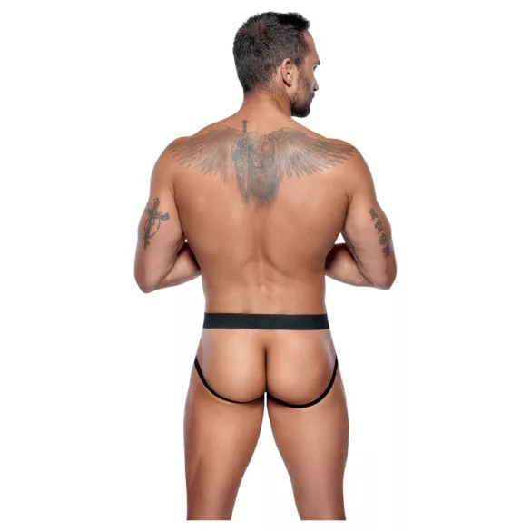 Black Level - cueca jock com zíper - preta - L