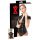 LÁTEX - Blusa Feminina de Mangas Curtas com Zíper (Preta) - XL