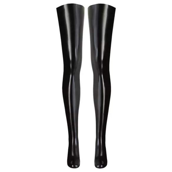 Meias femininas de látex (pretas) - S/M