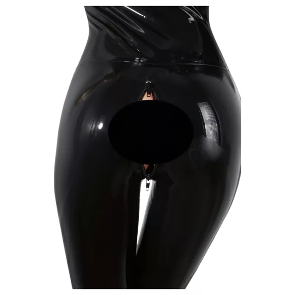 LATEX - macacão feminino manga longa - látex preto - M