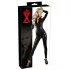 LATEX - macacão feminino manga longa - látex preto - L