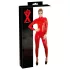 LATEX - macacão feminino manga longa - látex vermelho