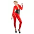 LATEX - macacão feminino manga longa - látex vermelho