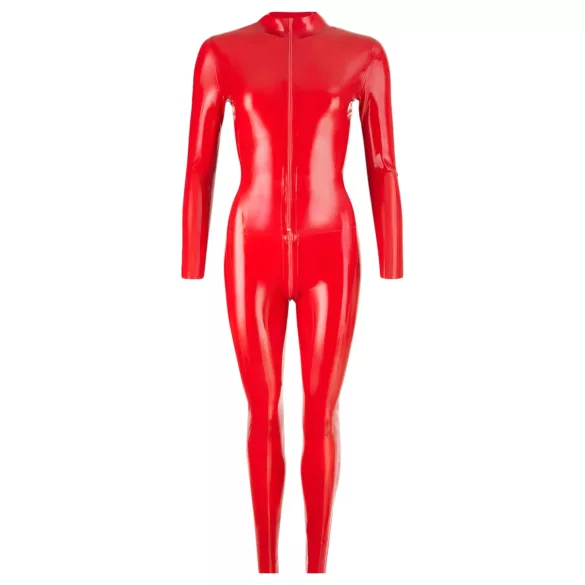LATEX - macacão feminino manga longa - látex vermelho