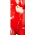 LATEX - macacão feminino manga longa - látex vermelho