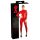 LATEX - macacão feminino de manga longa (vermelho) - M