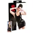 LATEX - vestido mini sem mangas - látex preto