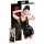 LATEX - vestido mini sem mangas - látex preto - S