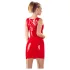 Latex - vestido minissaia sem mangas - latex vermelho - L