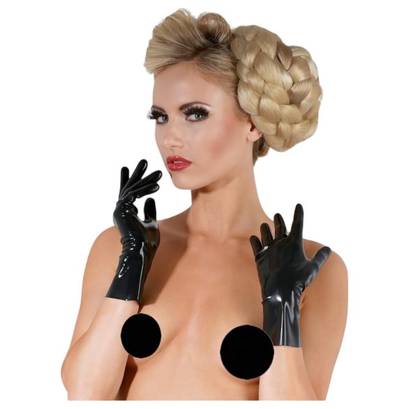 LÁTEX - Luvas Curtas Unissex (Preto) - M