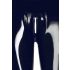 Leggings de Látex com Zíper (preto)