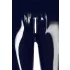 Latex - leggings com zíper - preto