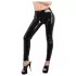 Latex - leggings com zíper - preto - M