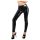 Leggings de Látex com Zíper (preto) - XL