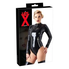 LATEX - body feminino de manga longa (preto) - M