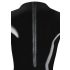 Body Feminino de Manga Comprida em Látex (Preto) - L