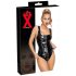 LATEX - Body em latex com zíper completo (preto)