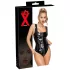 LATEX - body de látex com zíper (preto) - M