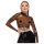 LATEX - top de látex transparente (transparente-preto)