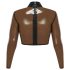 LATEX - top de látex transparente (transparente-preto)