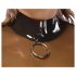 LATEX - top de látex transparente (transparente-preto)