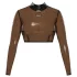 LATEX - blusa em látex transparente - preto - M
