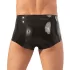 Latex - cueca boxer com capa peniana - preto