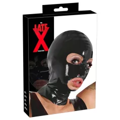 Máscara de latex com bocal (preta)