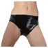 LATEX - calcinha feminina com plugue interno (preta) - L