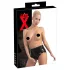 Latex - calcinha feminina com preservativo vaginal - preta