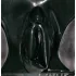 Latex - calcinha feminina com preservativo vaginal - preta - XL