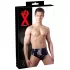 LATEX - cueca masculina com plug anal cônico interno - preto - M