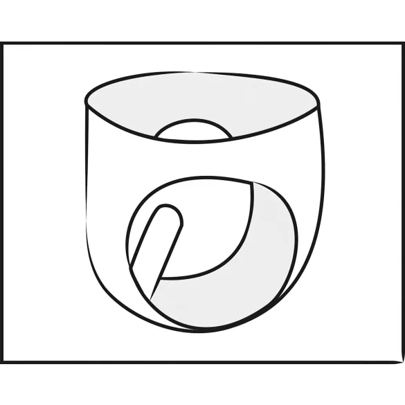 LATEX - cueca masculina com plug anal cônico interno - preto - M