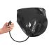 LATEX - Calcinha Feminina com Dildo Interno Inflável (2 unidades, preto) - L