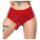 LATEX - Cinturão com dildo realista (vermelho)