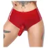 LATEX - calcinha com dildo realista (vermelho)