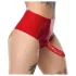 LATEX - calcinha com dildo realista (vermelho)