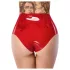 LATEX - calcinha com dildo realista (vermelho)
