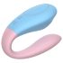 Mrow 03 - vibrador duplo e impermeável (azul-rosa)
