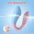 Mrow 03 - vibrador casal recarregável à prova d'água - azul/rosa