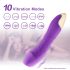 Mrow Real Lover - vibrador realista à prova d'água (roxo)