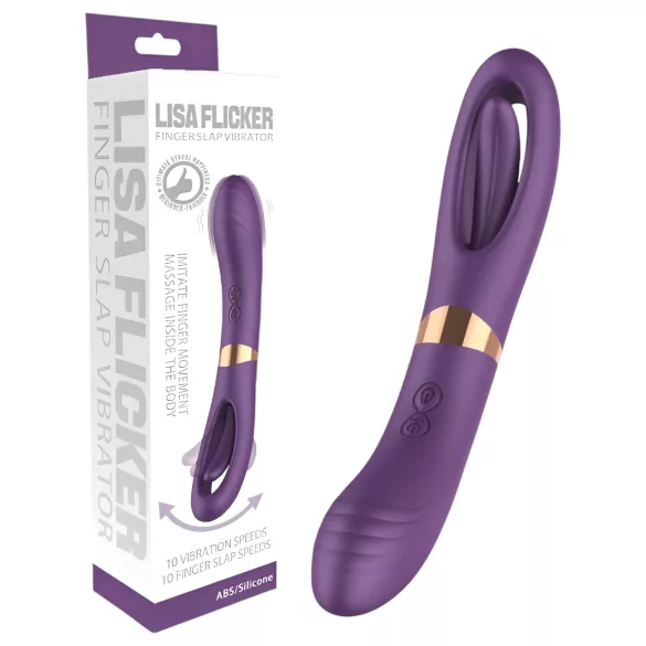 Funny Me Dual - vibrador 2 em 1 língua recarregável - silicone lilás